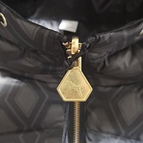 Puma x Dapper Dan Studded Puffer Bomber Reversible Jacket Coat NWT Small - Picture 5 of 15